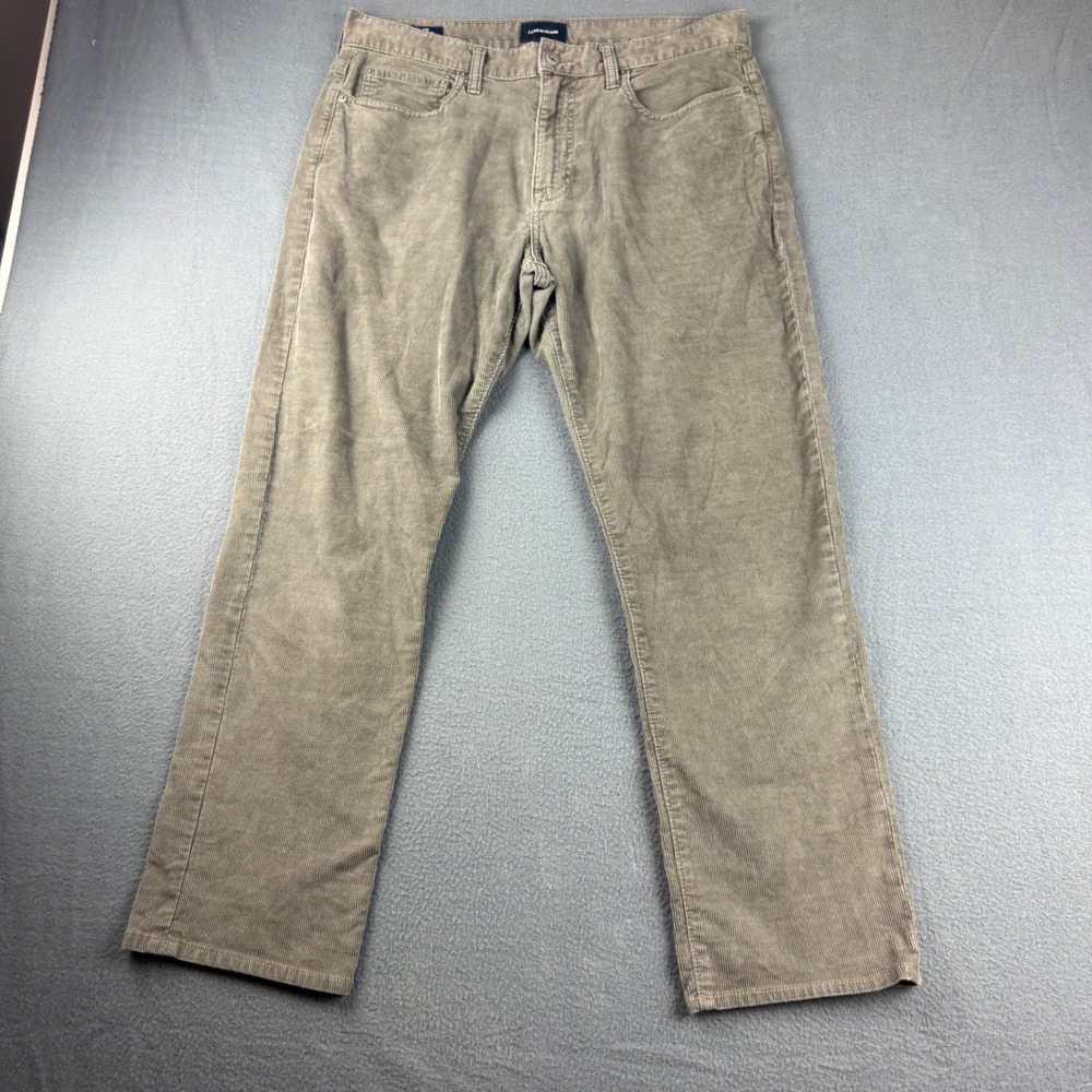 J.Crew 770 Corduroy Pants Men's 33x30 (Fits 33x29) Gray Straight Leg Retro Chino
